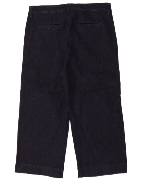 Marks & Spencer ženske skraćene traperice visokog struka UK 18 XL W36 L26 tamnoplave