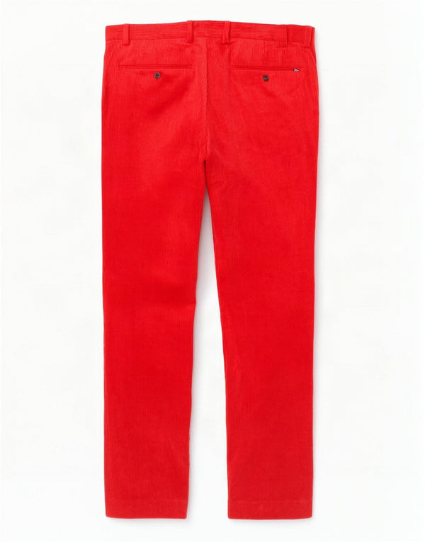 Polo Ralph Lauren Herre Slim Fit Corduroy Bukser W38 L32 Rød Bomuld