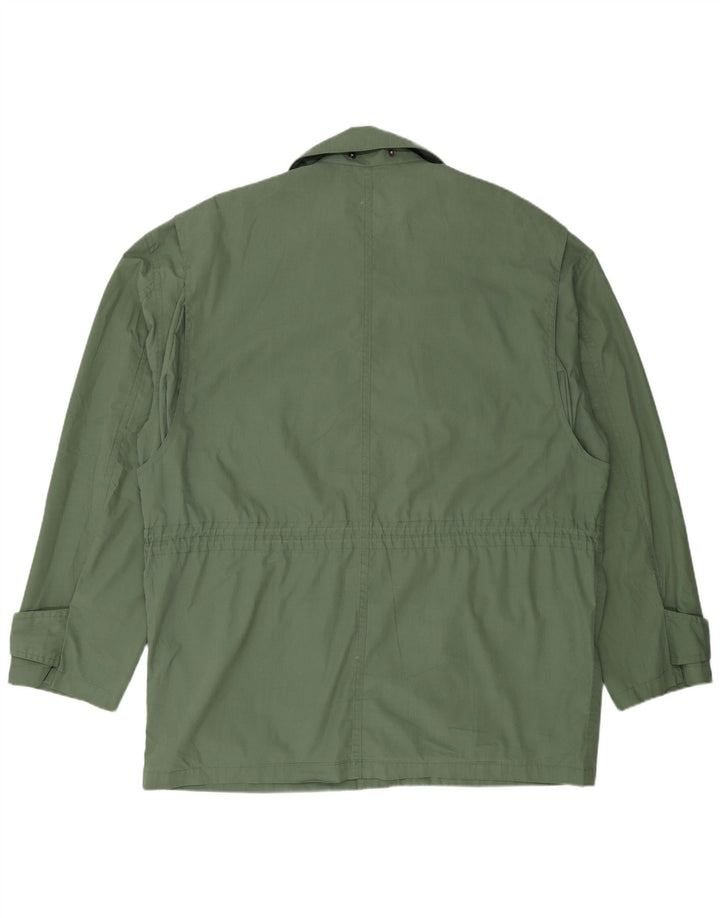 Vintage Herre Utility Jacket UK 42 XL Grøn Polyester