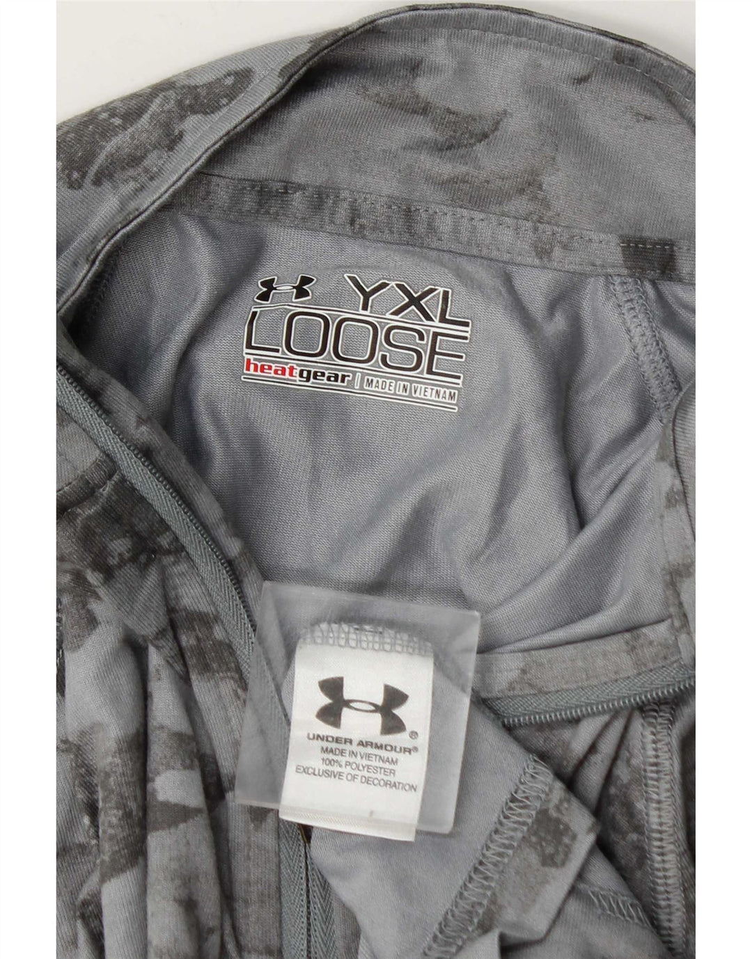 Under Armour Boys Zip Neck Pullover Tracksuit Top 13-14 Years XL Grey