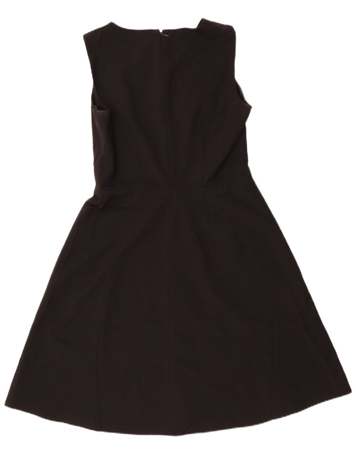 Calvin Klein Womens Sleeveless A-Line Dress US 8 Medium Black