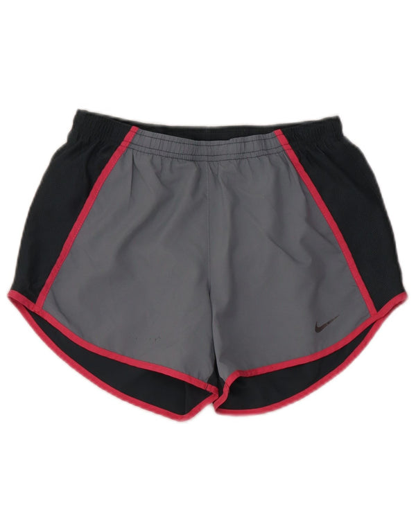 Женские спортивные шорты Nike Dri Fit UK 6 XS, темно-синие, полиэстер с цветными блоками