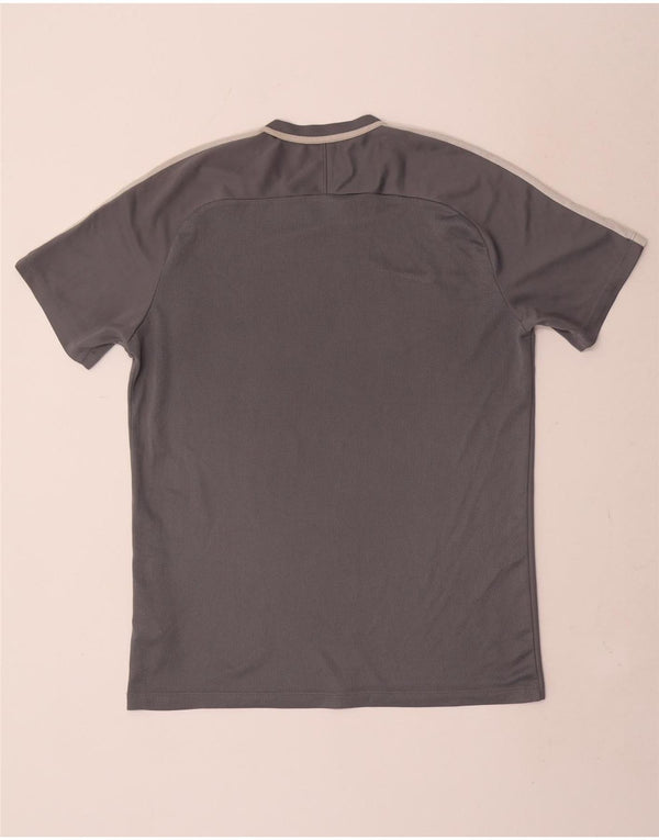 Nike Mens Dri Fit T-Shirt Top Large Grey Colourblock Polyester
