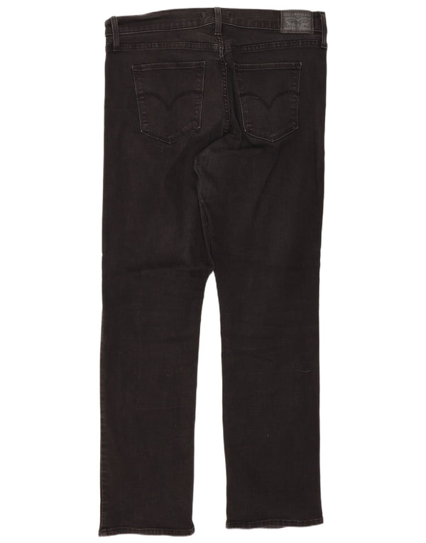 Levi's Womens 314 Shaping Straight Jeans W32 L30 Μαύρο βαμβακερό