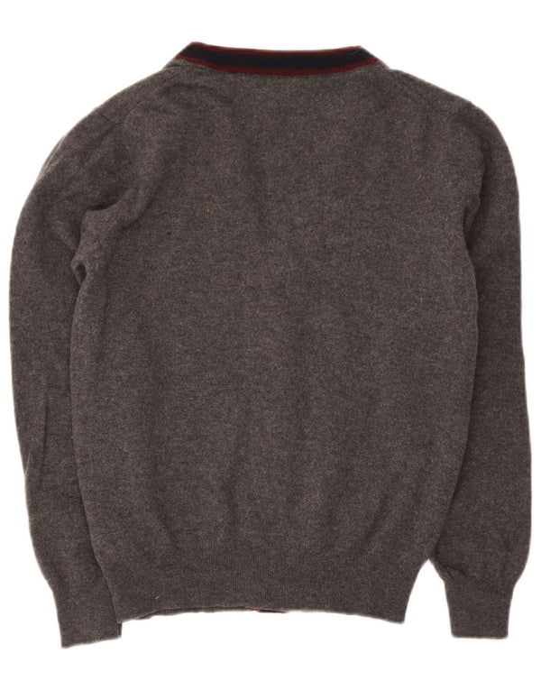 Fred Perry Uomo Lana Grigio Medio