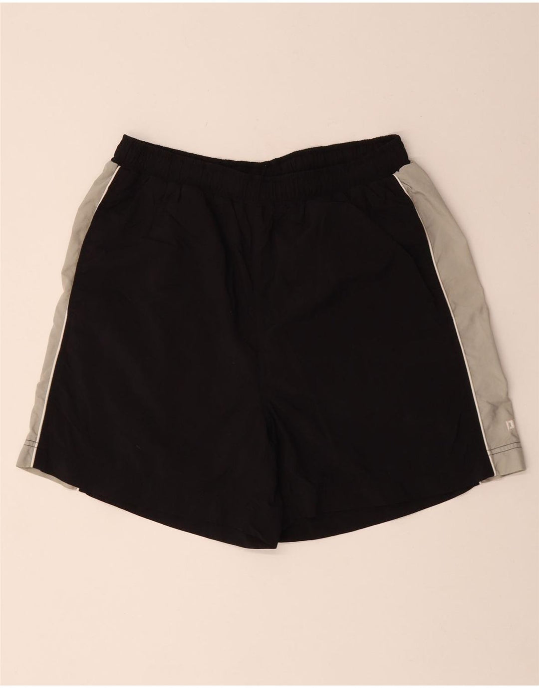 PUMA Mens Sport Shorts Large Black Colourblock Polyester