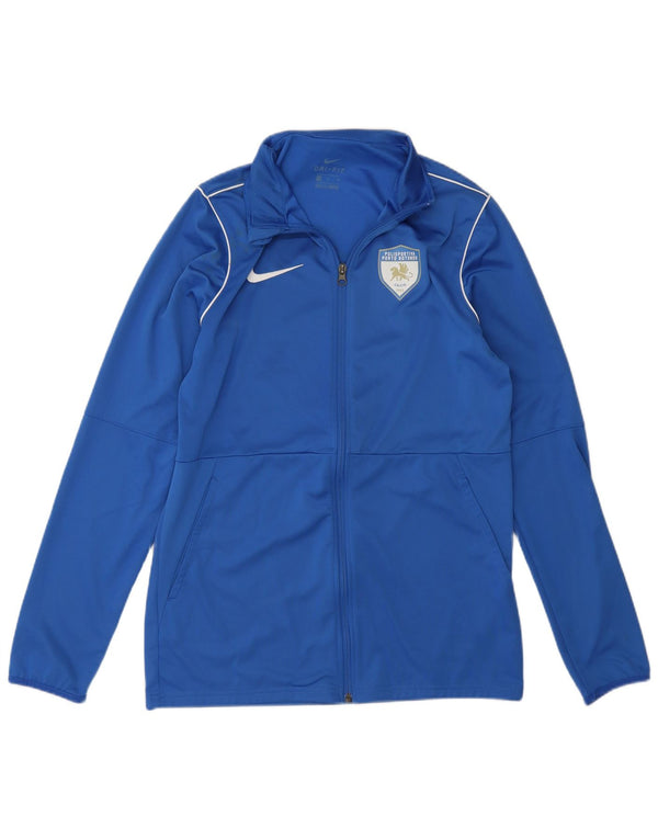 Nike Veste de survêtement graphique pour femme Bleu moyen Polyester Sports