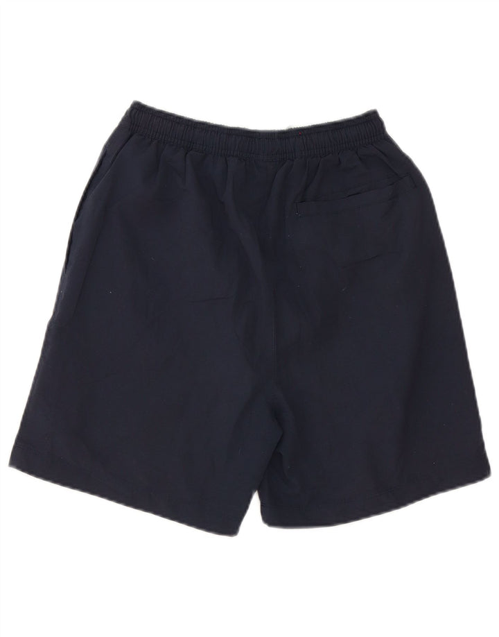 Shorts de natação masculino Reebok médio azul marinho poliéster