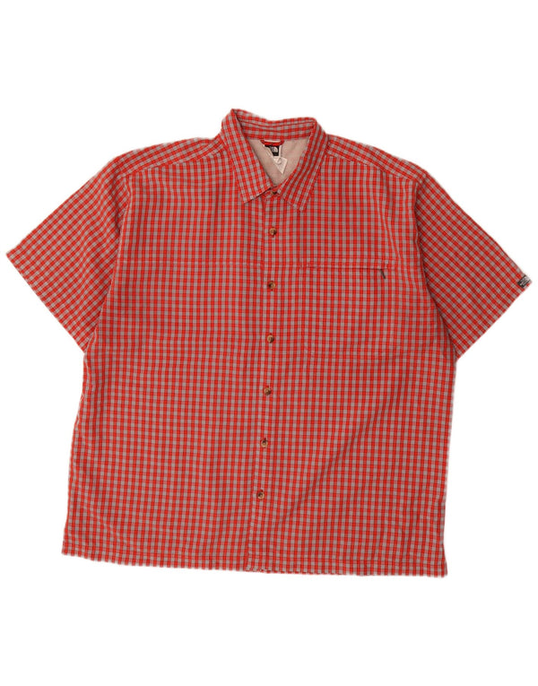Camicia a maniche corte da uomo The North Face XL Red Check Modal