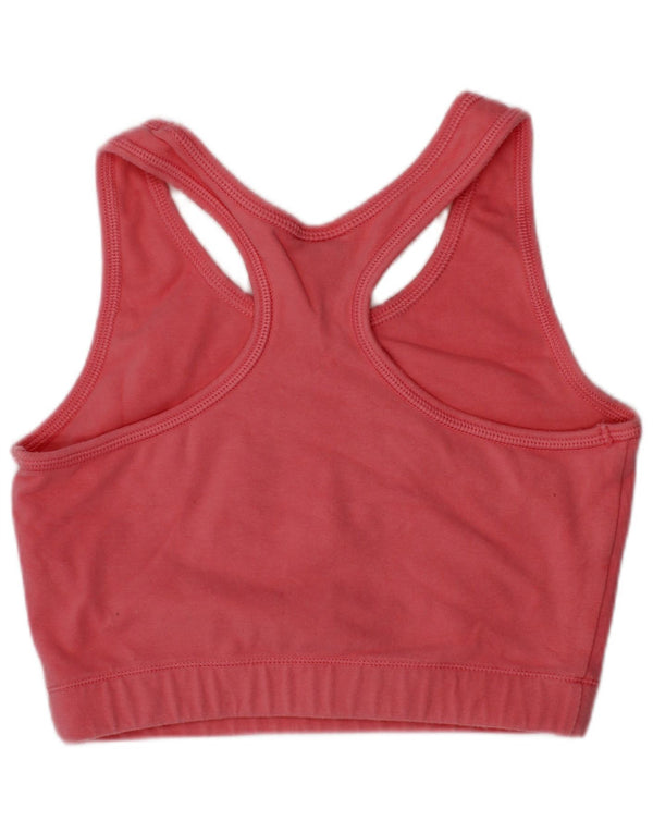 Champion Womens Graphic Sport Bra Top Small Pink Cotton Sports