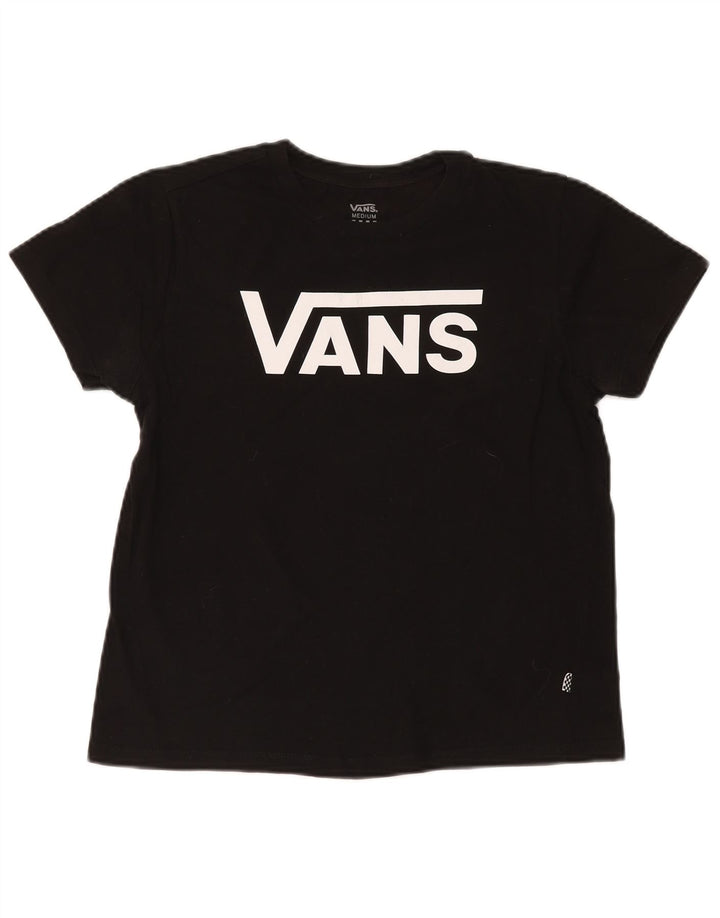 Vans Womens Graphic T-Shirt Top UK 14 Medium Black