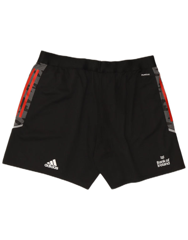Adidas Mens Munster Rugby Graphic Sport Shorts 2XL Black Geometric