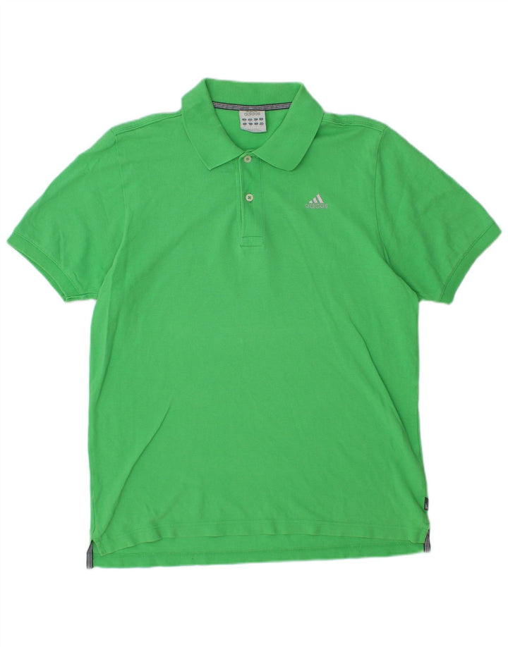 ADIDAS Poloshirt til mænd Medium Grøn Bomuld