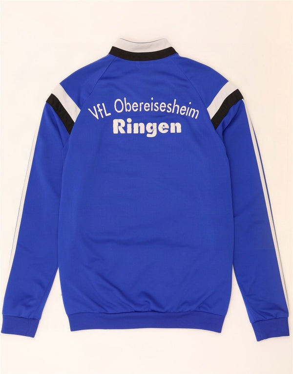 Adidas Mens Graphic Tracksuit Top Jacket Médio Azul Colorblock Poliéster