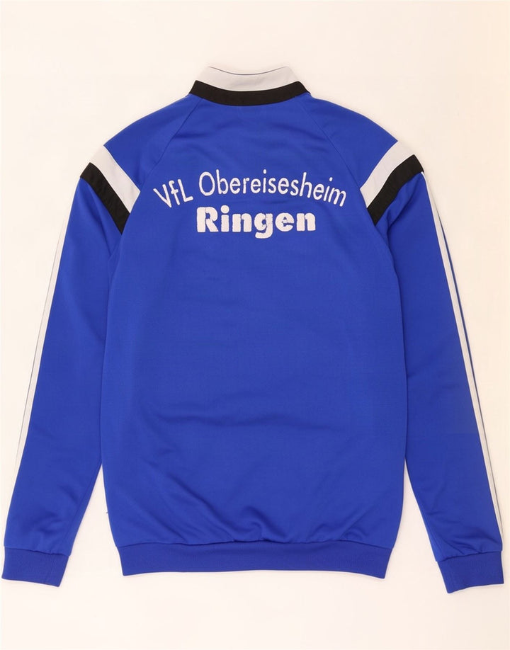 Adidas Mens Graphic Tracksuit Top Jacket Médio Azul Colorblock Poliéster