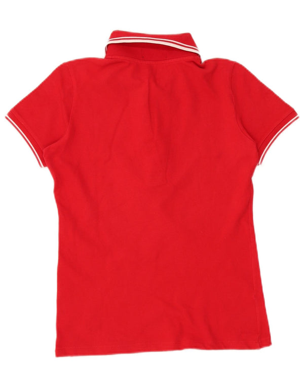 Fred Perry Womens Polo Shirt UK 10 Small Red Cotton