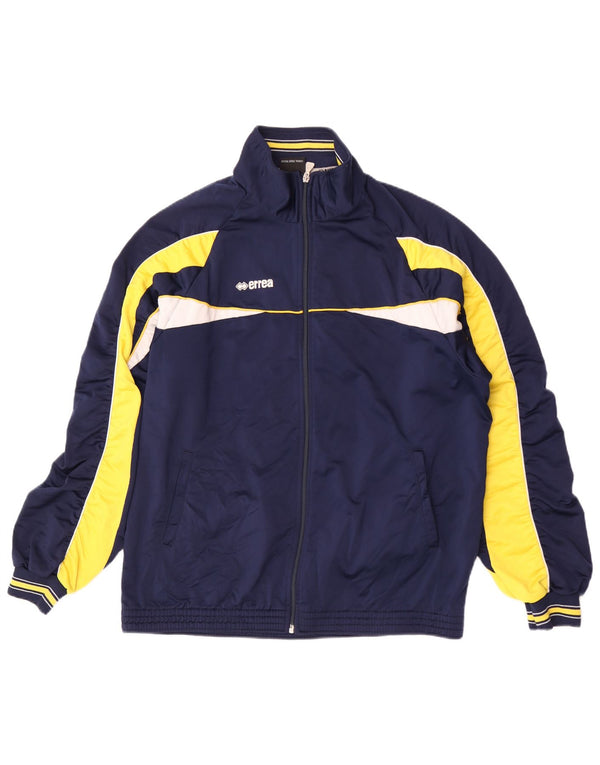 Errea Veste de survêtement pour homme 2XL Bleu marine Colourblock Sports