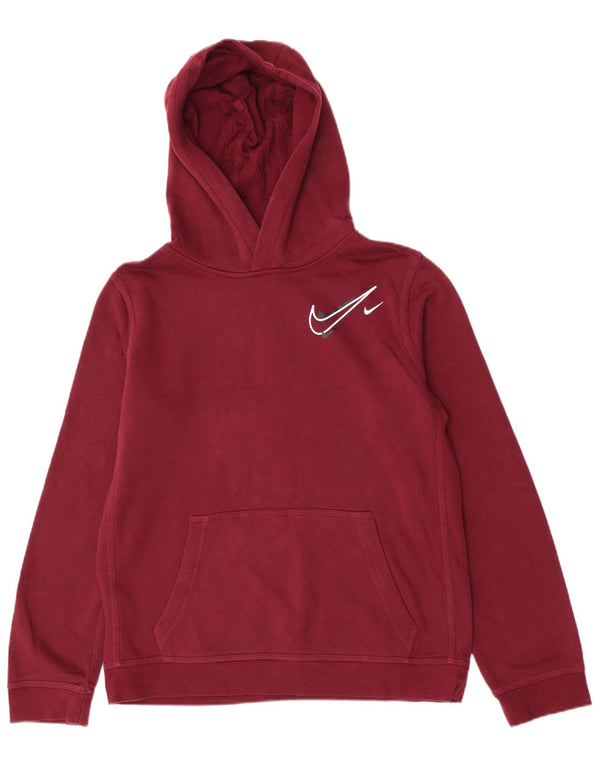 Nike Boys Graphic Regular Fit Hoodie Jumper 13-14 år XL Burgundy Sports
