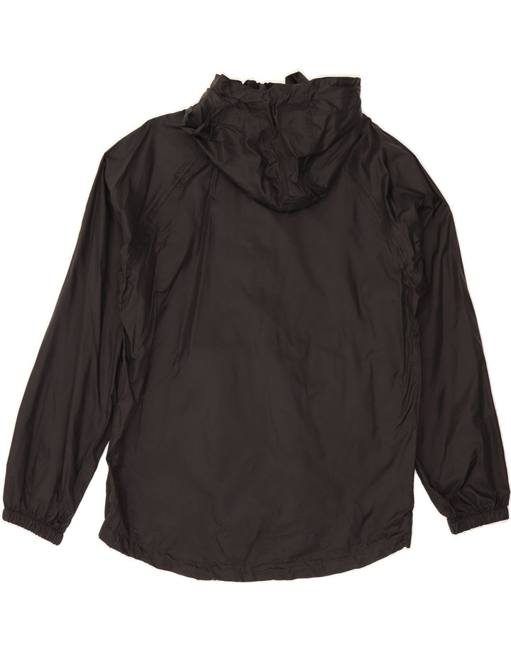MOUNTAIN WAREHOUSE Mens Hooded Rain Jacket UK 36 Small Black Polyamide Vintage Mountain Warehouse and Second-Hand Mountain Warehouse from Messina Hembry 