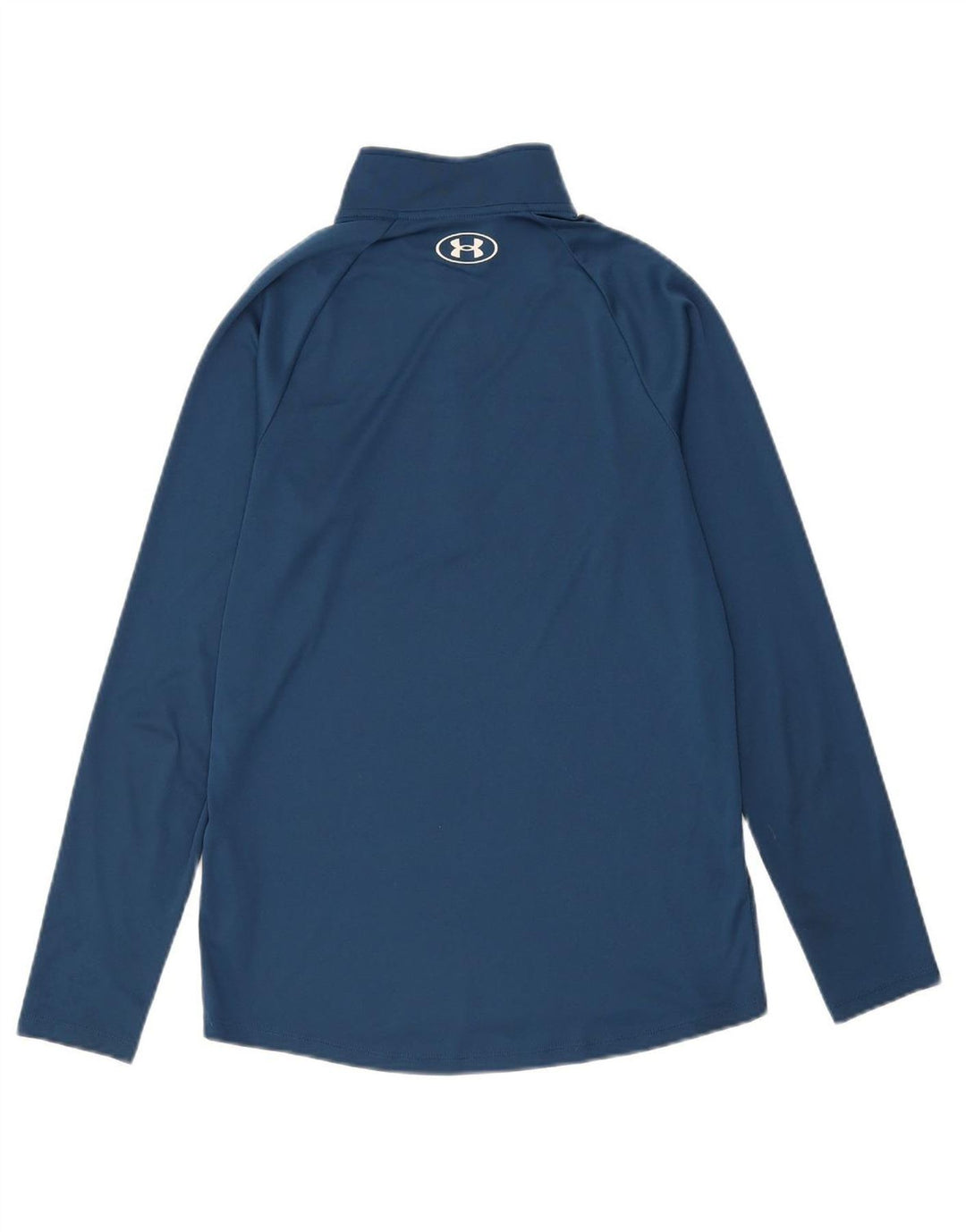 UNDER ARMOUR Mens Zip Neck Pullover Tracksuit Top Small Blue Polyester