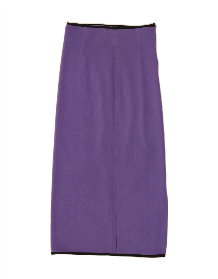 VINTAGE Womens Maxi Skirt IT 44 Medium W26 Purple Vintage Vintage and Second-Hand Vintage from Messina Hembry 