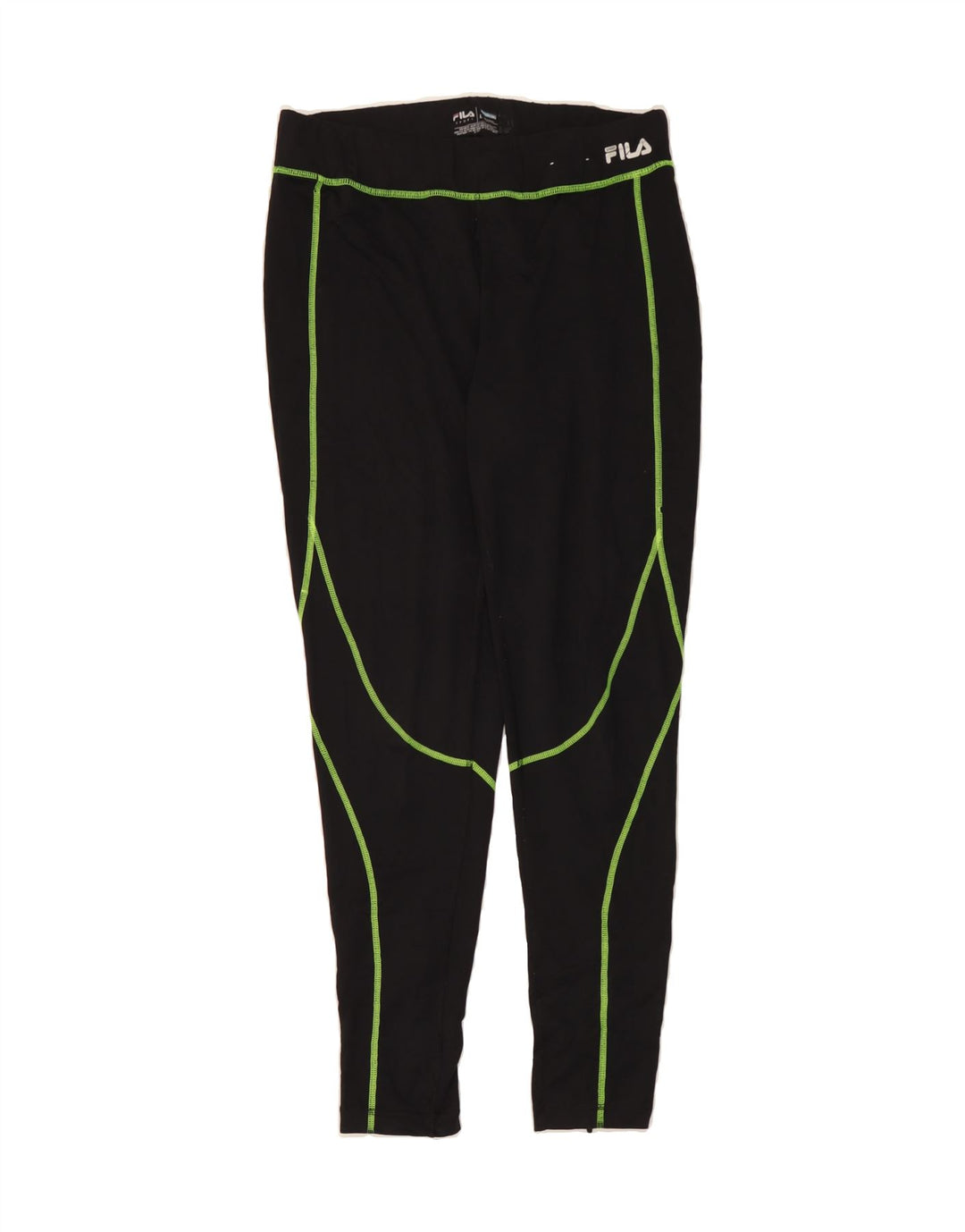 FILA Womens Leggings UK 16 Large Black Vintage Fila and Second-Hand Fila from Messina Hembry 