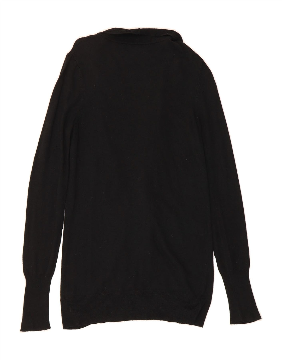 MOSSIMO Womens Longline Open Cardigan Sweater UK 10 Small Black Rayon Vintage Mossimo and Second-Hand Mossimo from Messina Hembry 