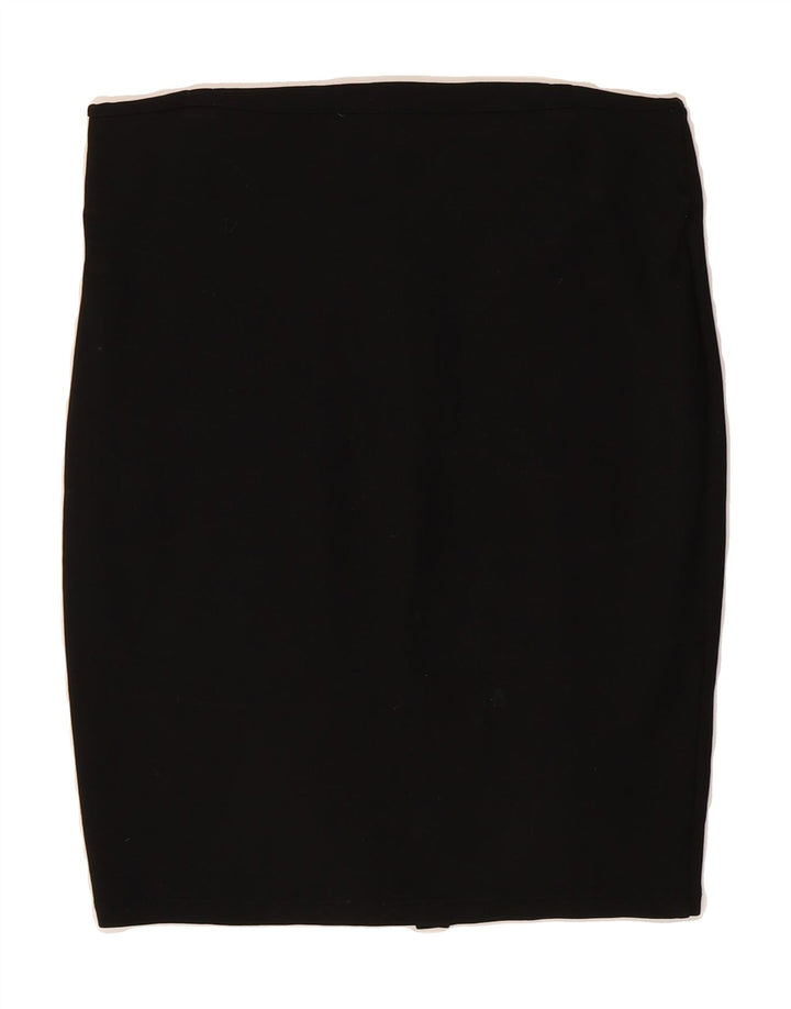 ZARA Womens Pencil Skirt Large W32 Black Viscose Vintage Zara and Second-Hand Zara from Messina Hembry 