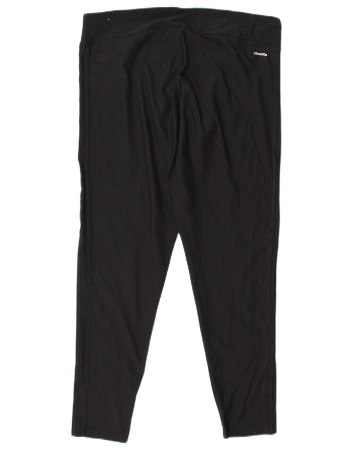 ADIDAS Womens Climalite Leggings UK 14 Large  Black Polyester
