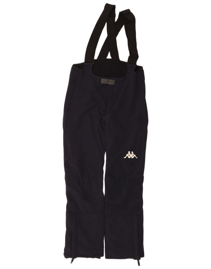 Calça de esqui masculina Kappa Dungarees 2XL poliéster azul marinho