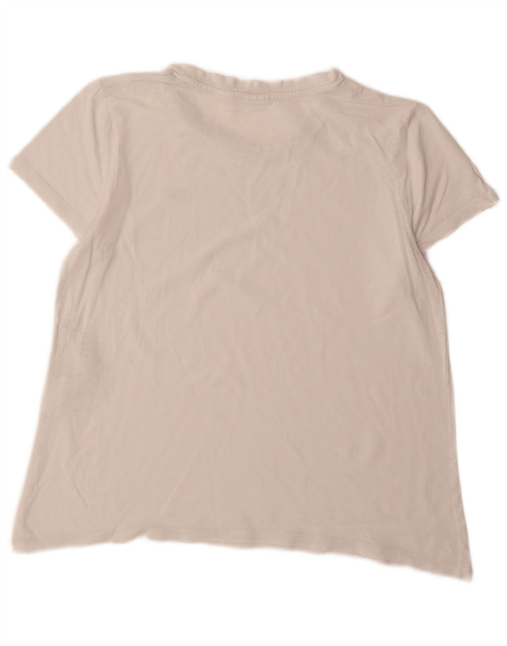 Levi's Womens T-Shirt Top UK 14 Medium White Cotton
