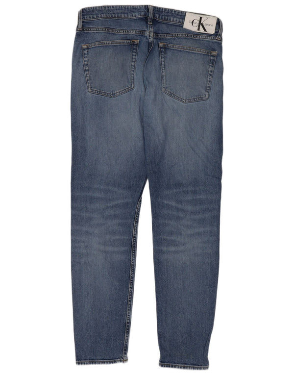 Jeans affusolati slim da uomo Calvin Klein W32 L32 cotone blu