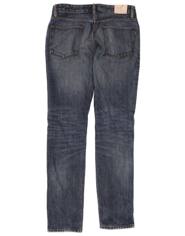 Calça Jeans Slim Masculina Lacoste W30 L32 Azul Algodão