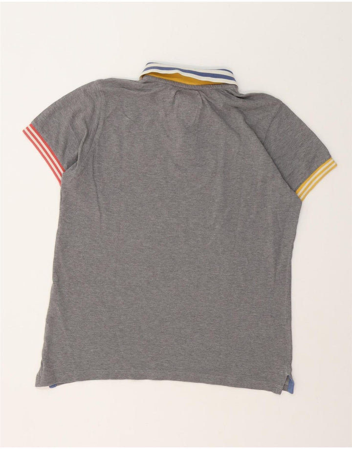 North Sails Mens Rugby Polo Shirt Small Grey Cotton