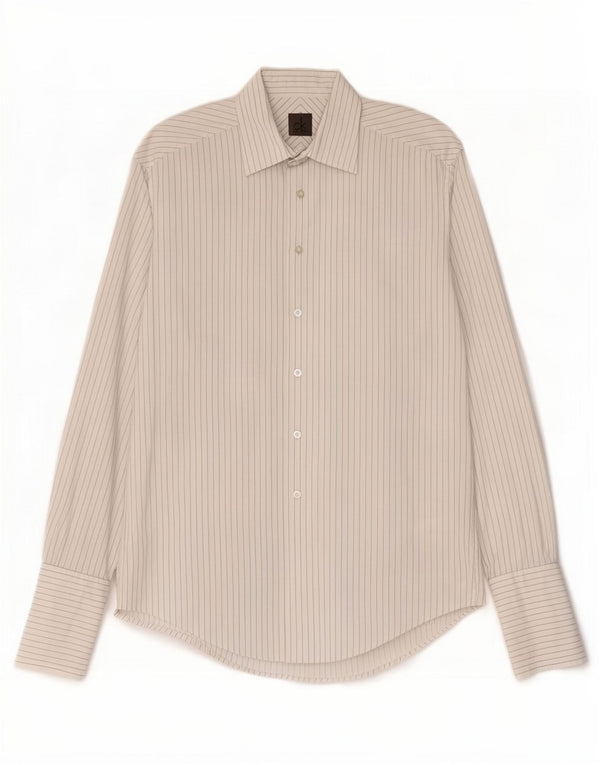 Calvin Klein Herre formel skjorte str. 40 15 1/2 Medium hvid nålestribet bomuld