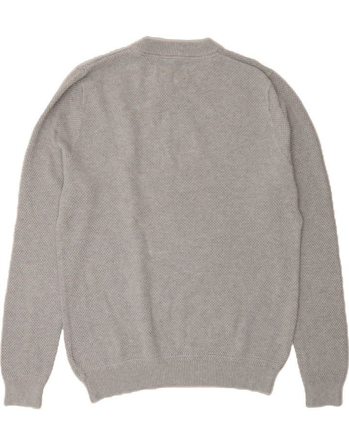 JACK WILLS Mens Crew Neck Jumper Sweater XL Grey Cotton Vintage Jack Wills and Second-Hand Jack Wills from Messina Hembry 