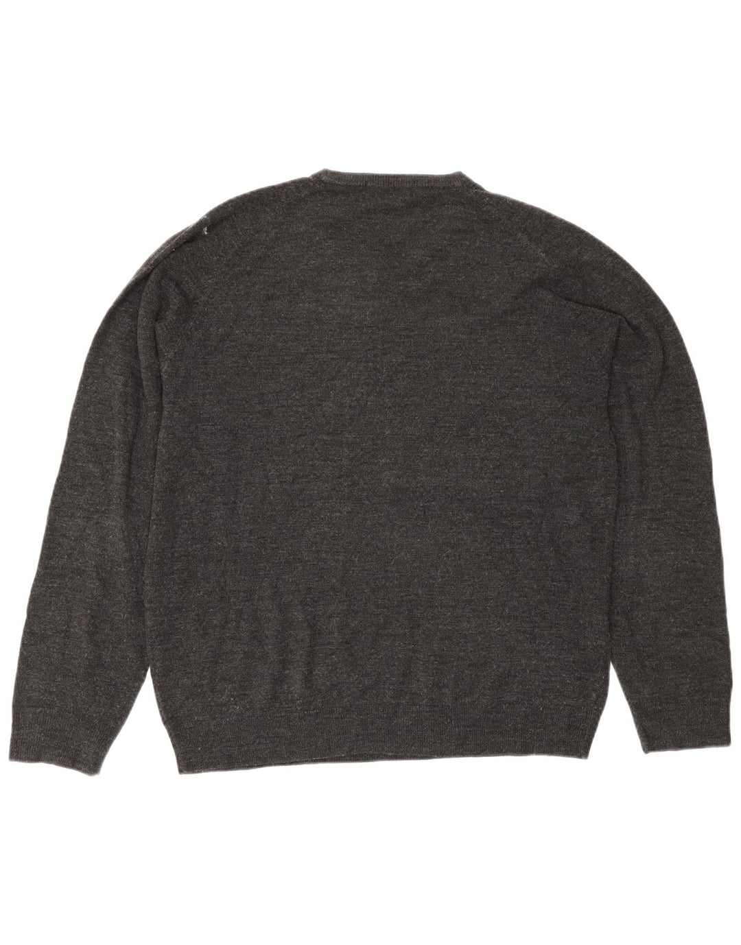 Marks & Spencer Mens Crew Neck Jumper Sweater Medium Grey Acrylic