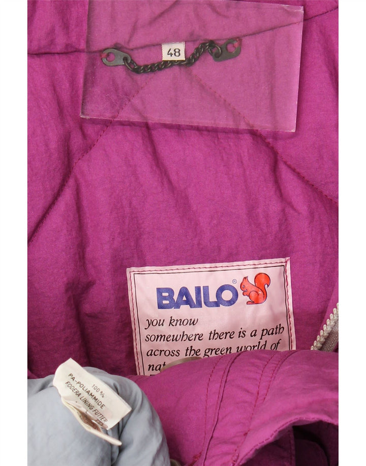 Bailo Mens Gore-Tex Hooded Windbreaker Jacket IT 48 Medium Pink Polyamide