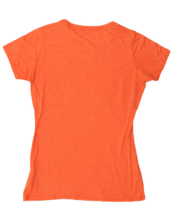 Columbia Womens Graphic T-Shirt Top UK 10 Small Orange Paisley Cotton