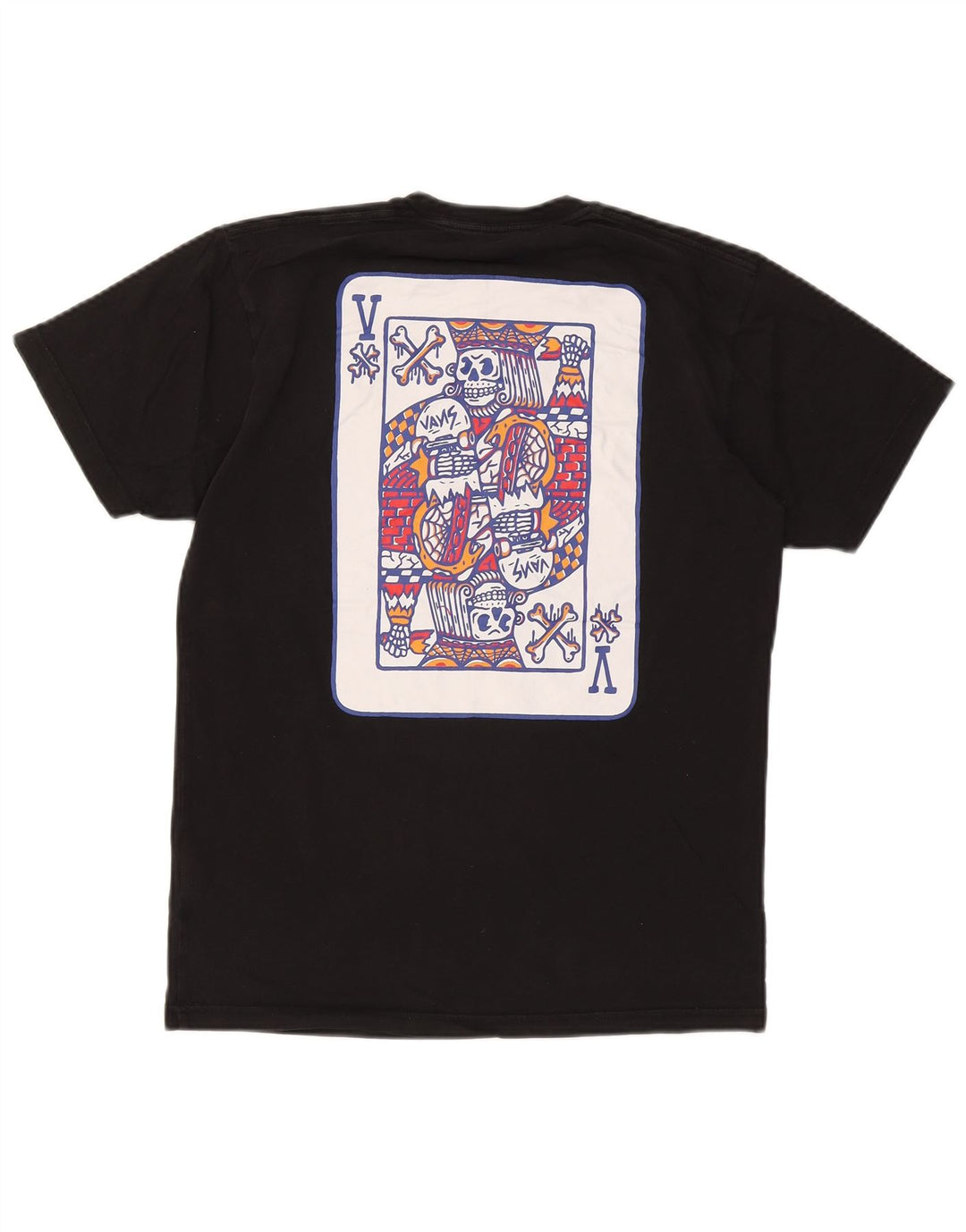 Vans Mens Classic Fit Graphic T-Shirt Top Medium Black Cotton