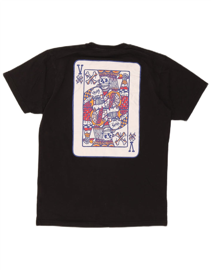 Vans Mens Classic Fit Graphic T-Shirt Top Medium Black Cotton