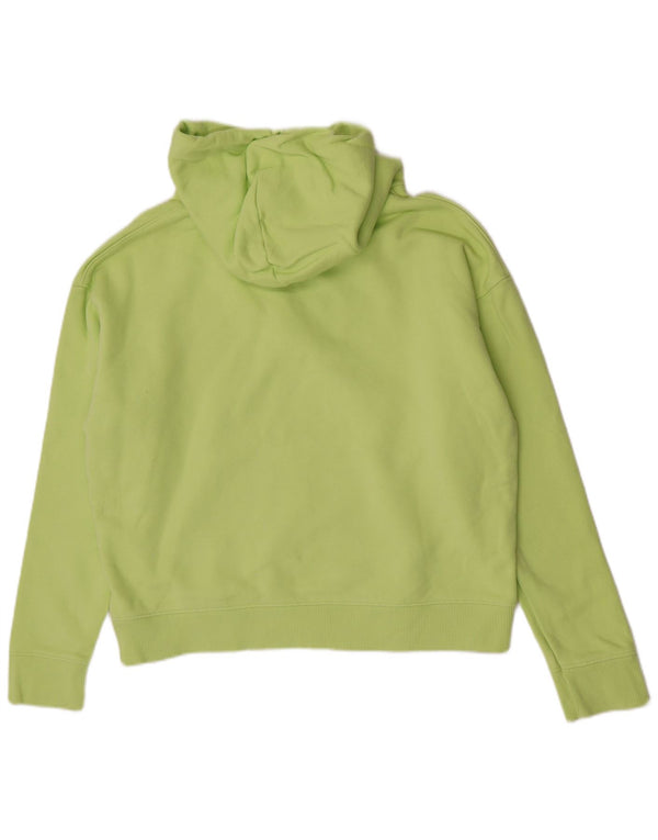 Tommy Hilfiger Γυναικεία Relaxed Fit Hoodie Jumper UK 16 Large Green Cotton