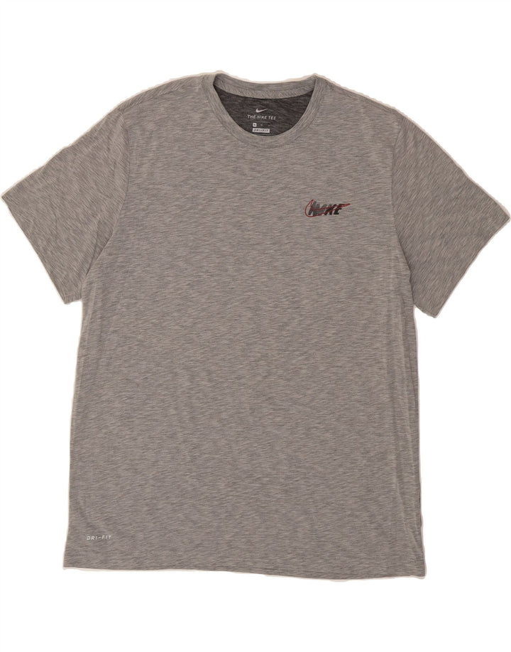 NIKE Mens Dri Fit Graphic T-Shirt Top XL Grey Vintage Nike and Second-Hand Nike from Messina Hembry 