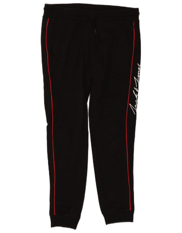 Jack & Jones Pantalon de Survêtement Graphique pour Homme Pantalon de Jogging Large Noir Rayé