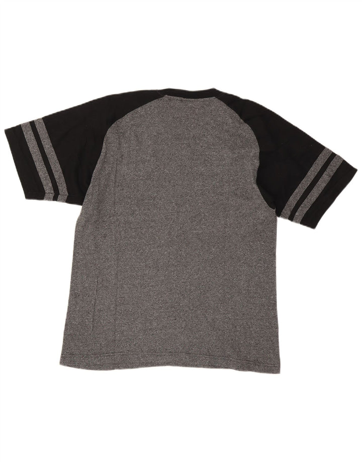 T-shirt da uomo Champion Top in cotone color block grigio medio
