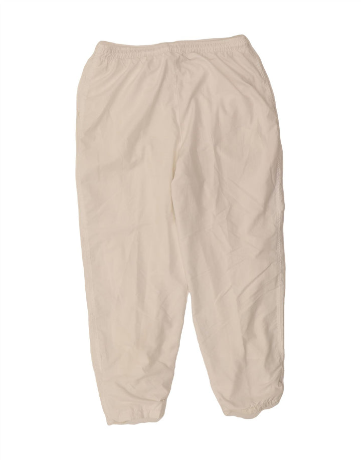 ELLESSE Mens Tracksuit Trousers Joggers IT 48 Medium  White Polyester Vintage Ellesse and Second-Hand Ellesse from Messina Hembry 