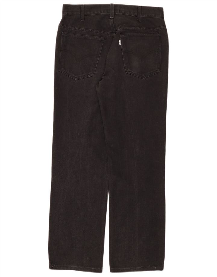 Levi's Womens Straight Jeans W32 L28 Black Cotton
