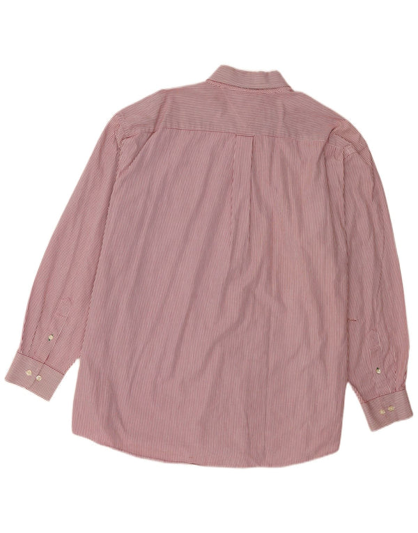 Tommy Hilfiger Herrenhemd, Größe 17 XL, rosa Nadelstreifen-Baumwolle