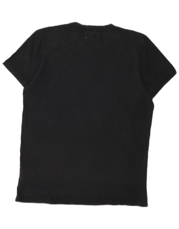 Adidas Herre grafisk T-shirt Top Medium Sort Bomuld