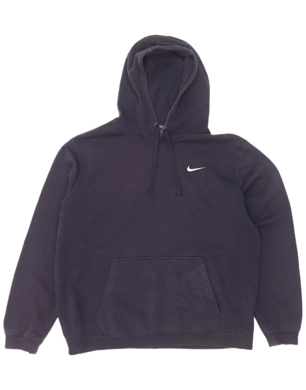 Felpa con cappuccio da uomo Nike XL in cotone blu navy